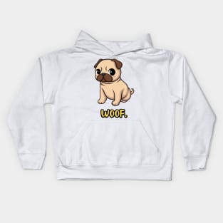 Chibi Kawaii Pug Dog Kids Hoodie